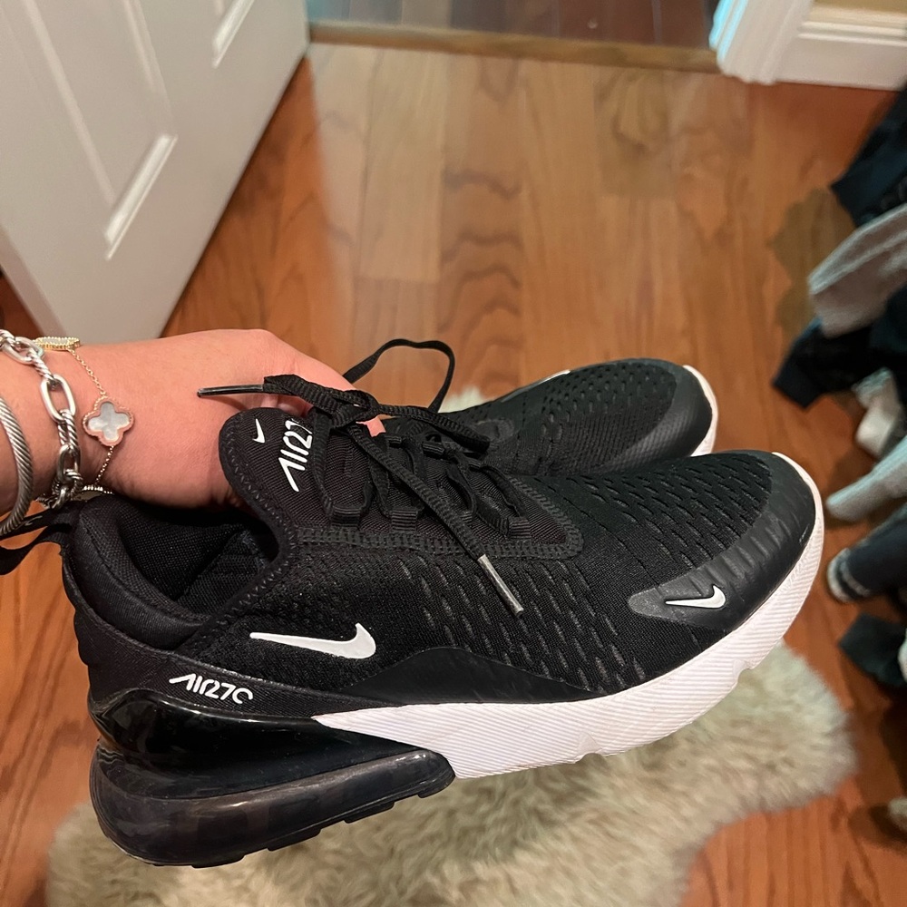 Nike Black and White Air Max 270 Sneakers